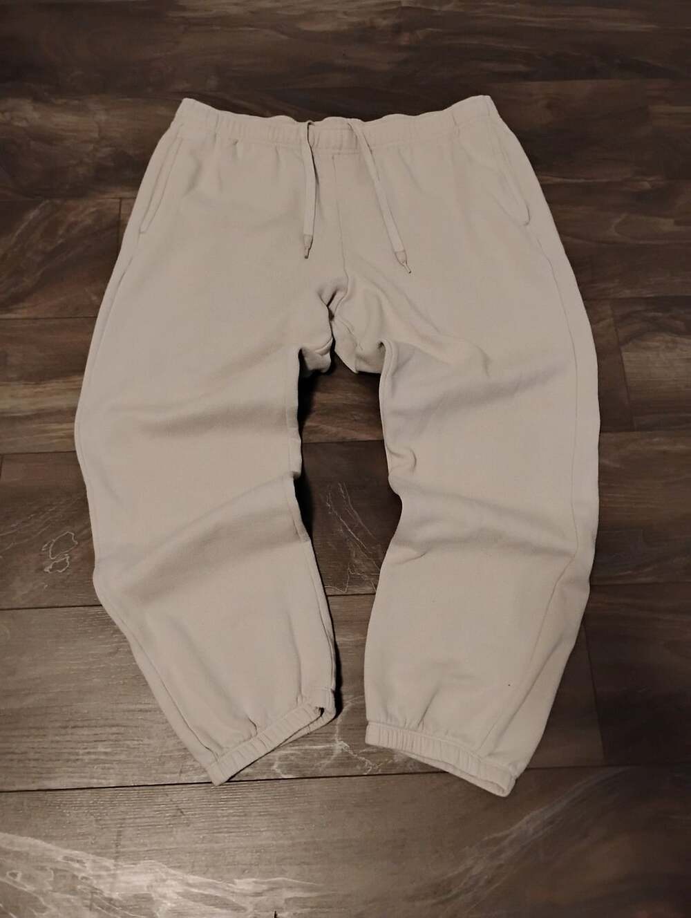 All in motion sweatpants size L Beige Drawstring Cuffed